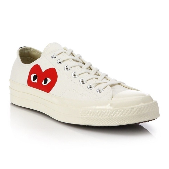 Converse X Comme Des Garçons Play Lowtop Sneakers - Picture 2 of 15
